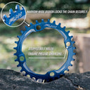 FUNN - Solo Narrow Wide Chainring - 34T 104mm BCD Black