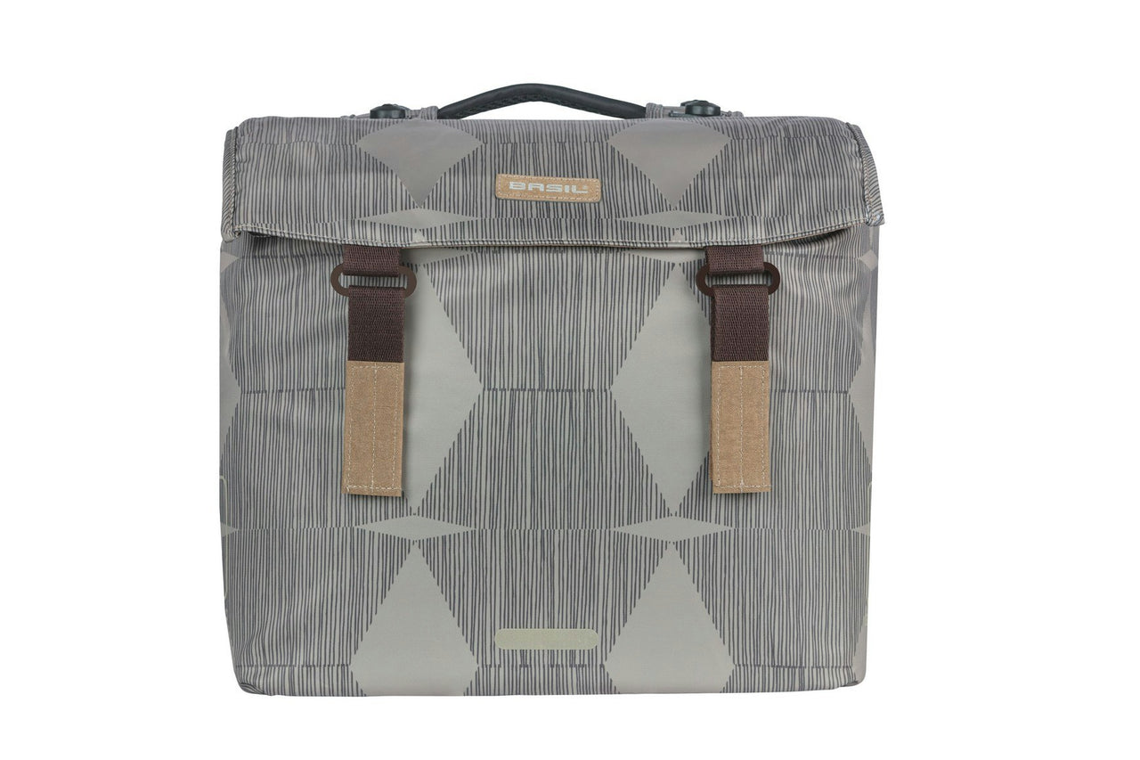 Basil Elegance Double Pannier Bag MIK 40-49L Chateau Taupe