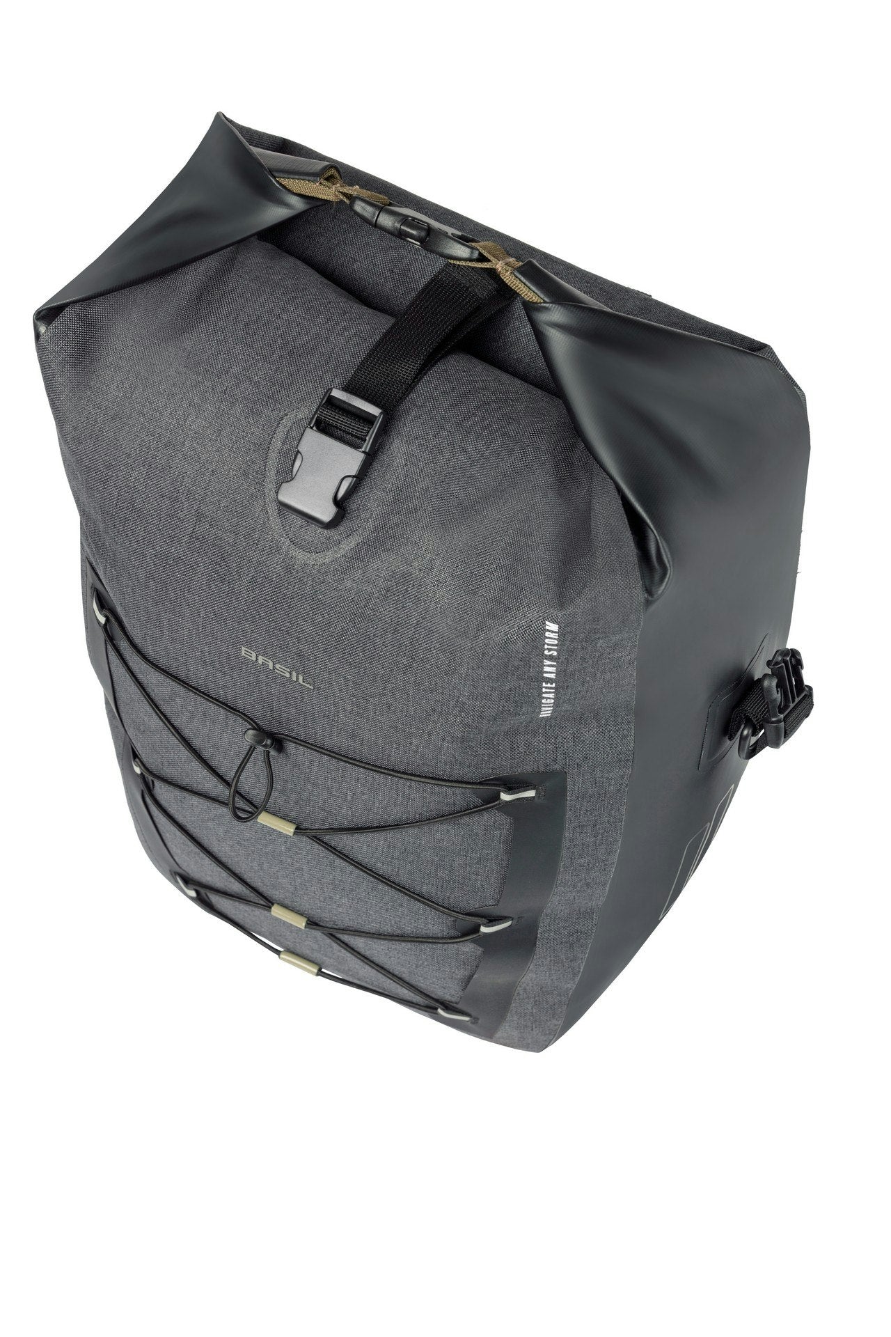 Basil Navigator Storm Single Pannier Bag Large Black