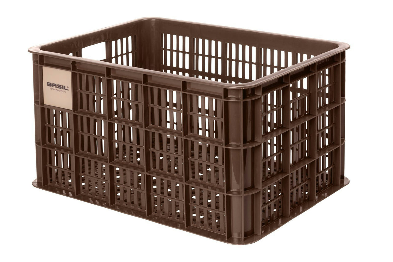 Basil Bicycle Crate L 40 Litres Chocolate Brown