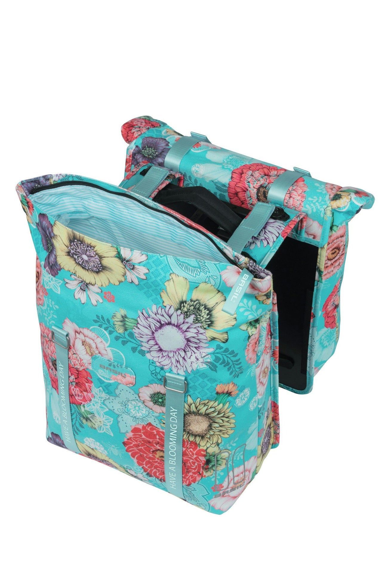 Basil Bloom Field Double Pannier Bag MIK 28-35L Blue