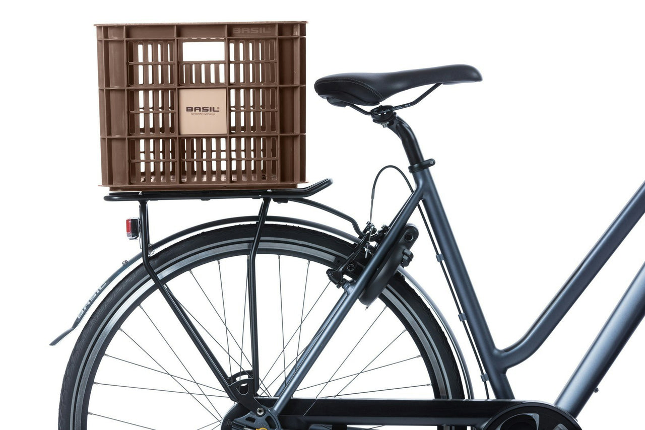 Basil Bicycle Crate L 40 Litres Chocolate Brown