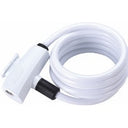 BBB CYCLING BicycleLock Quicksafe 8mm x 1500mm Coilcable White