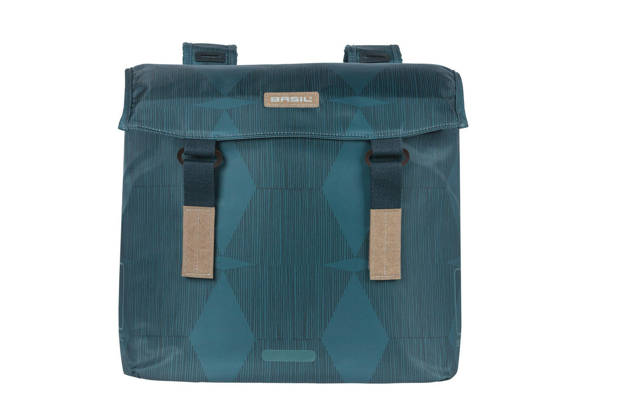 Basil Elegance Double Pannier Bag 40-49L Estate Blue