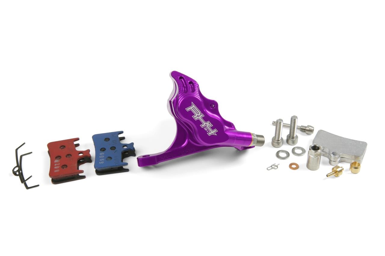 Hope Rx4 Caliper Flatmount Front Brake - Purple - Shimano