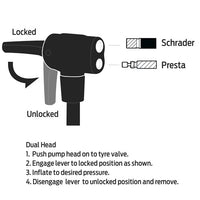 Thumbnail for Azur Tank Floor Pump Dual Valve