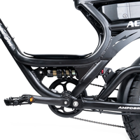 Thumbnail for Ampd Bros ACE-S Pro Dual Suspension Electric Bike - Matte Black