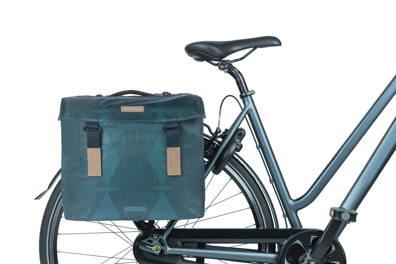 Basil Elegance Double Pannier Bag MIK 40-49L Estate Blue