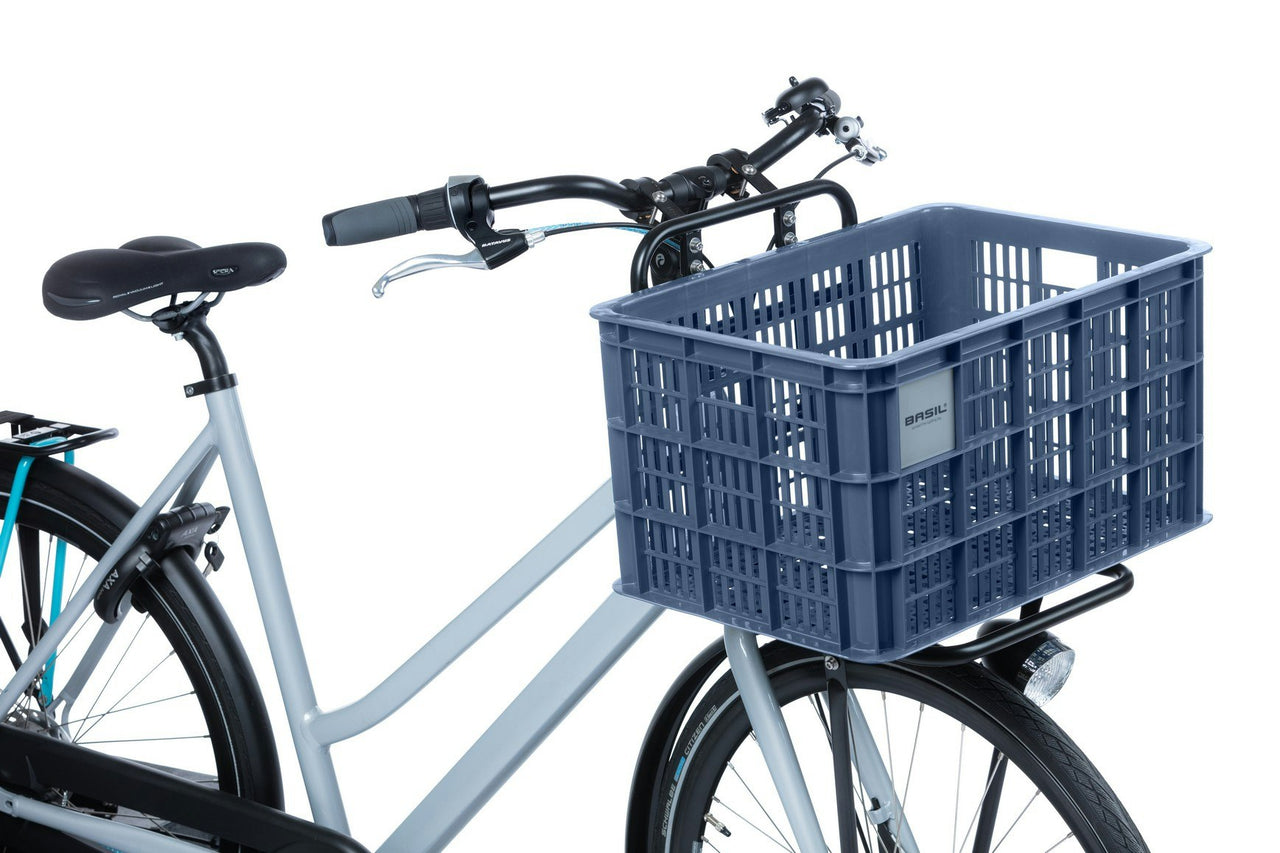 Basil Bicycle Crate Large 40L Bluestone