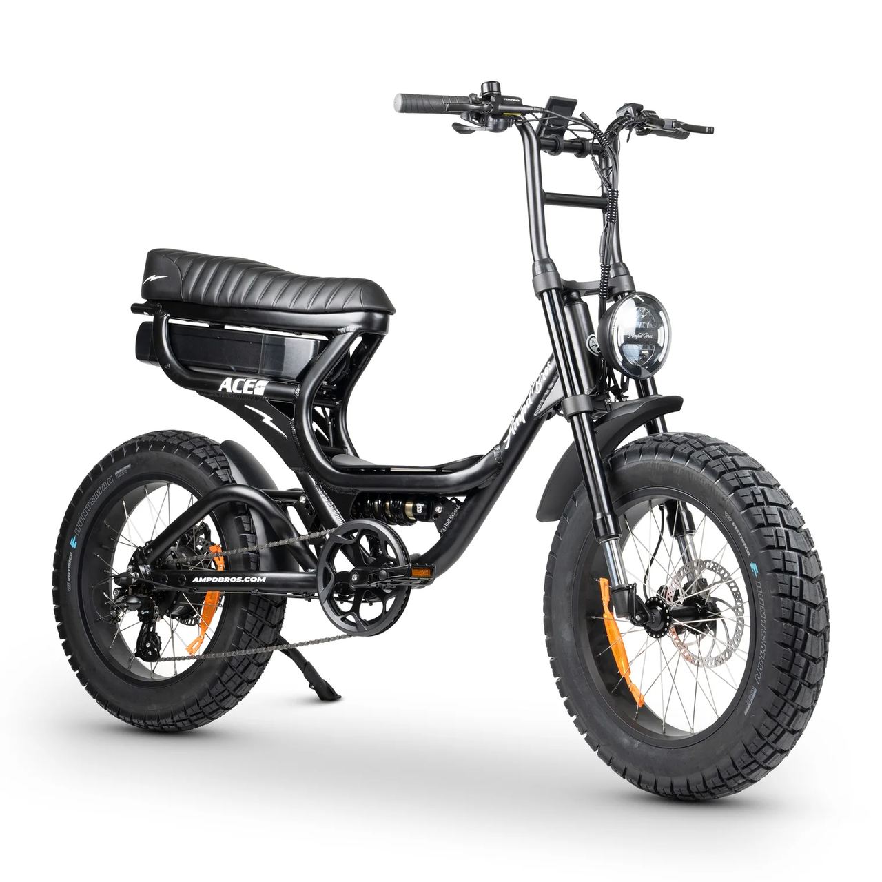 Ampd Bros ACE-S Pro Dual Suspension Electric Bike - Matte Black