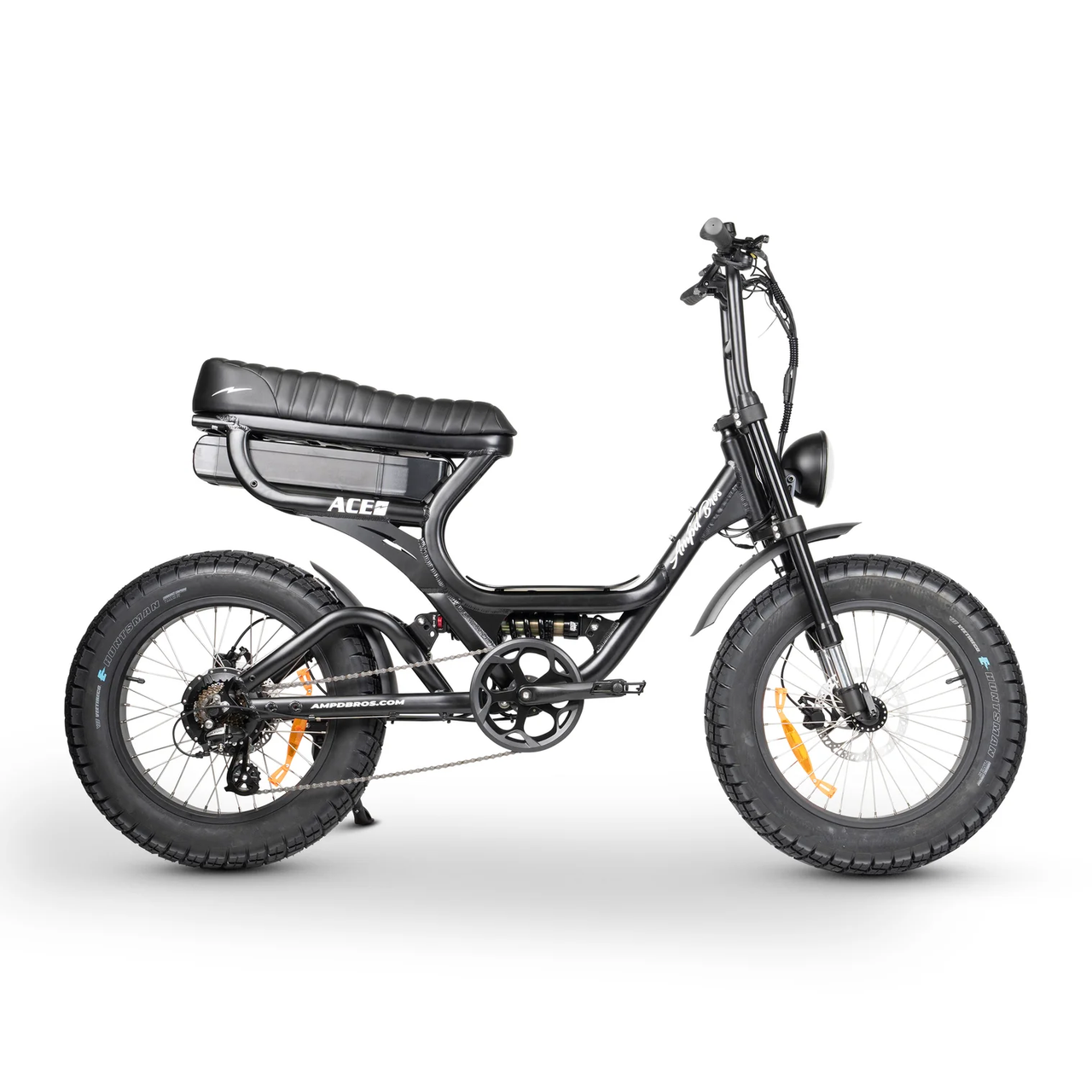 Ampd Bros ACE-S Pro Dual Suspension Electric Bike - Matte Black