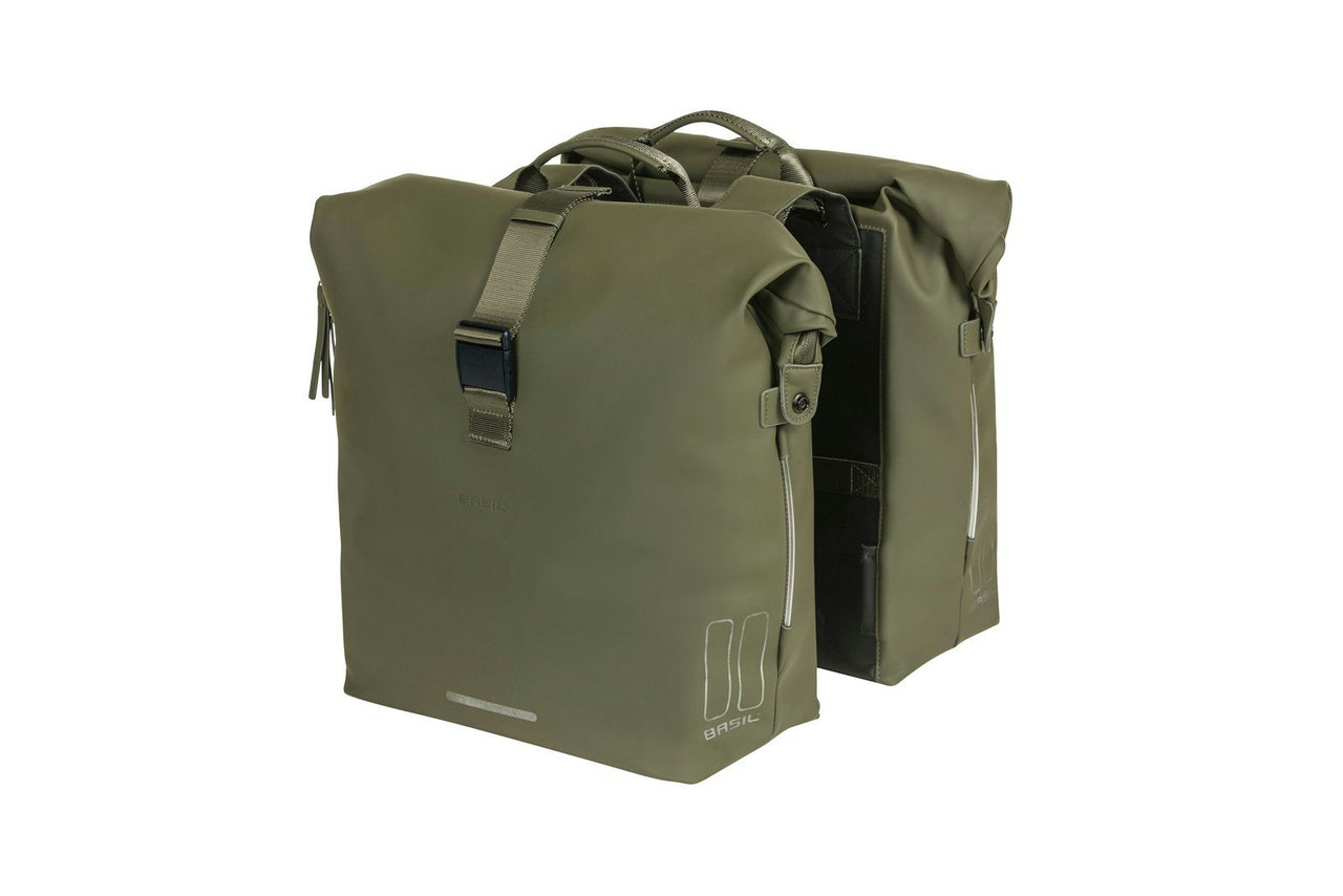 Basil SoHo Double Bag Nordlicht Moss Green 41L