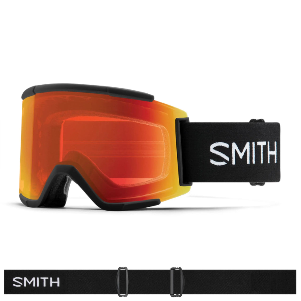 Smith Squad MTB Black | ChromaPop Everyday Red Mirror | Clear AF