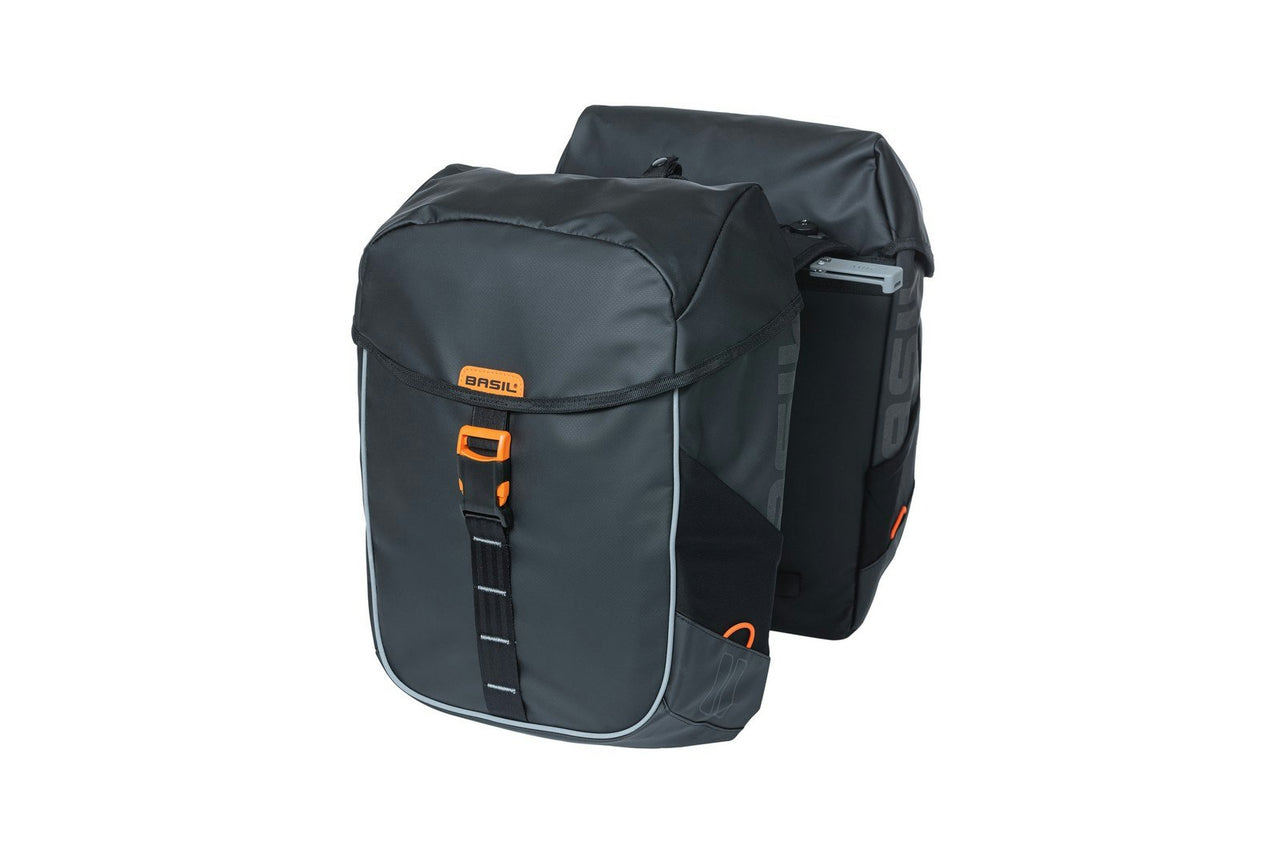 Basil Miles Tarpaulin Double Bag MIK Black Orange 34L