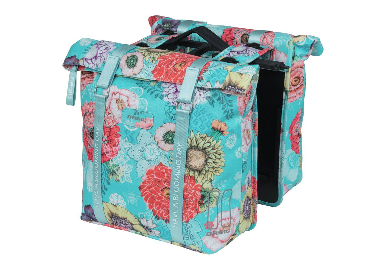 Basil Bloom Field Double Pannier Bag MIK 28-35L Blue