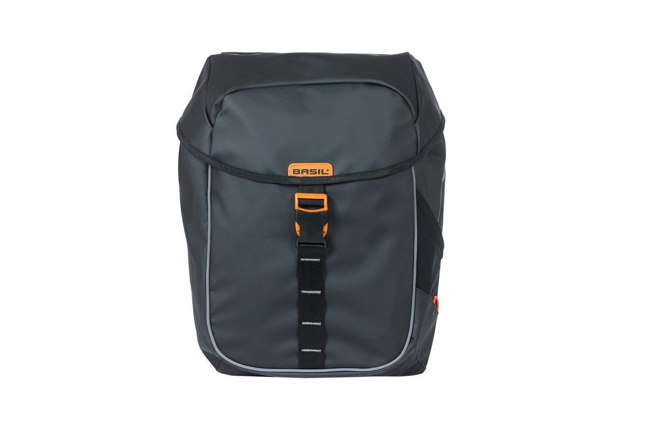 Basil Miles Tarpaulin Double Bag MIK Black Orange 34L