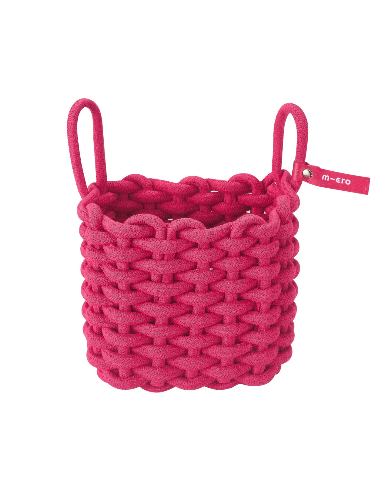 Micro Woven Scooter Basket Pink
