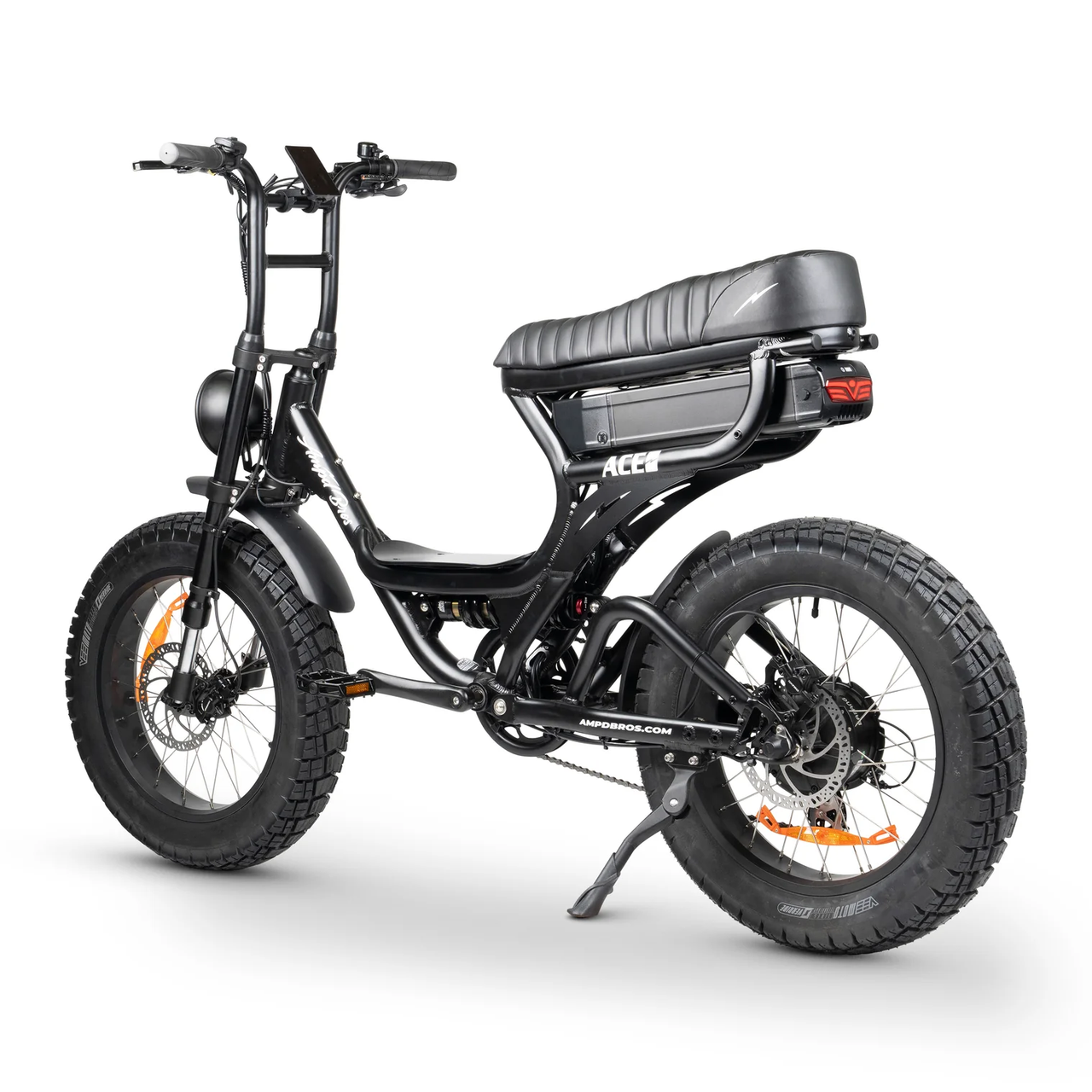 Ampd Bros ACE-S Pro Dual Suspension Electric Bike - Matte Black