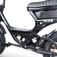 Thumbnail for Ampd Bros ACE-S Pro Dual Suspension Electric Bike - Matte Black