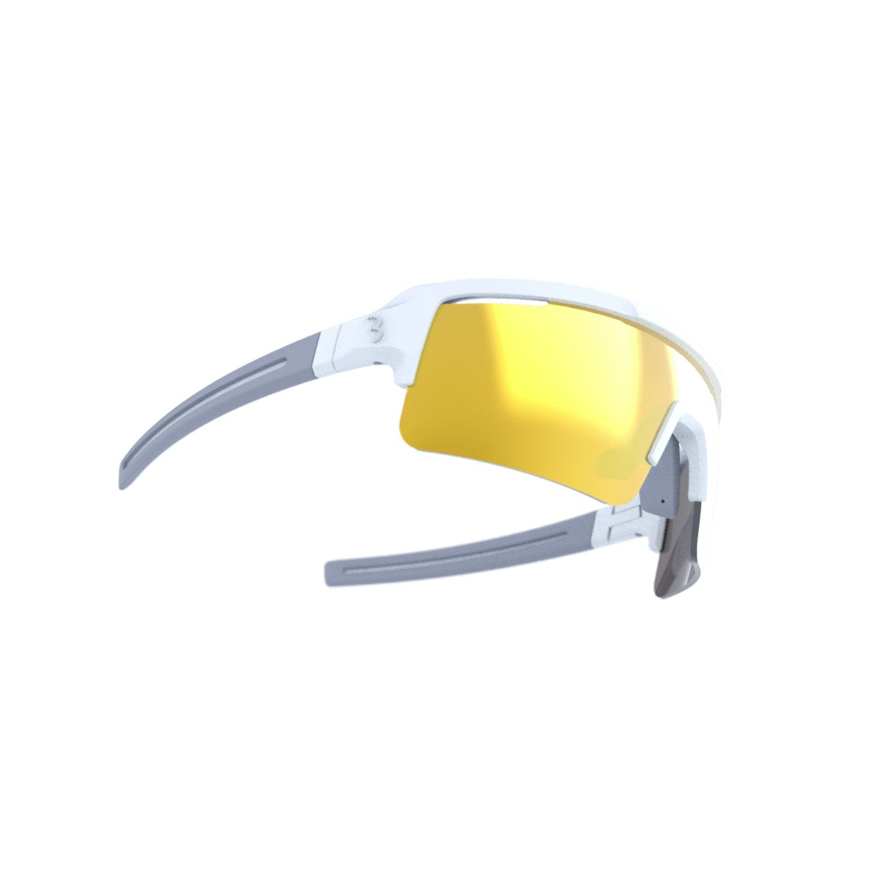 BBB Cycling Fuse Sportglasses Matt White/Dark Grey Pc MLC Gold