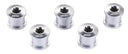 BBB CYCLING Hexstars Chainring Bolts Silver 5Pcs