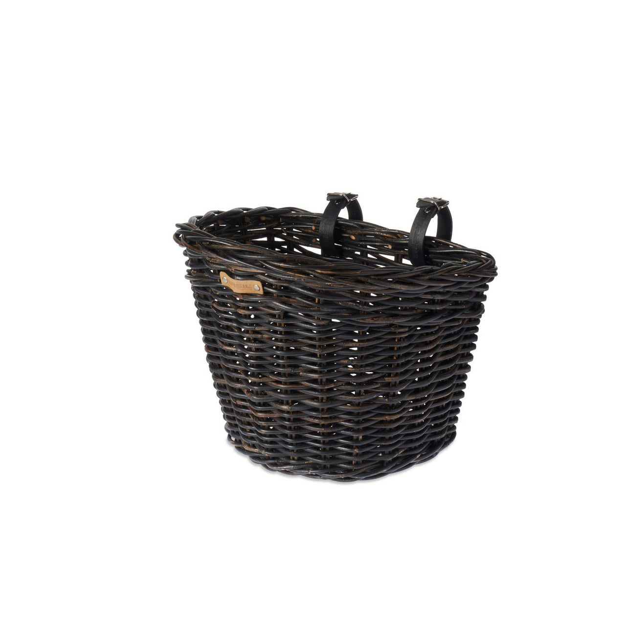 Basil Darcy Front Basket Black Rattan