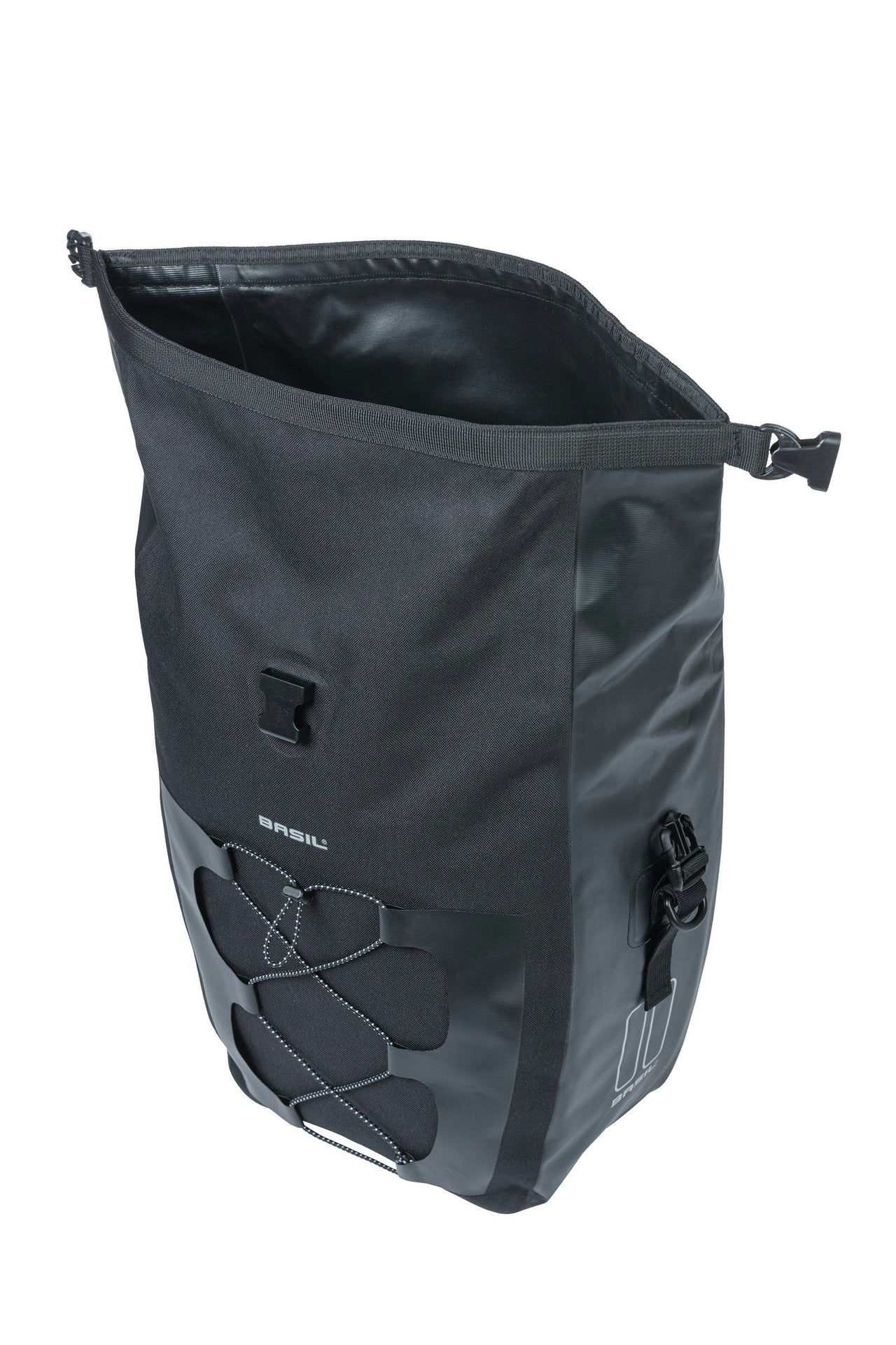 Basil Navigator Waterproof L Single Pannier Bag 25-31 Litres Black